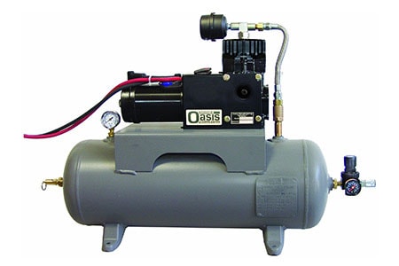 DC Air Compressor on white background