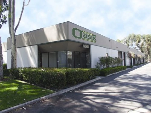 Exterior of the Oasis Manufacturing building