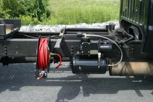 Air compressor on vehicle